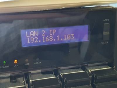 QNAP TS-469 LED display